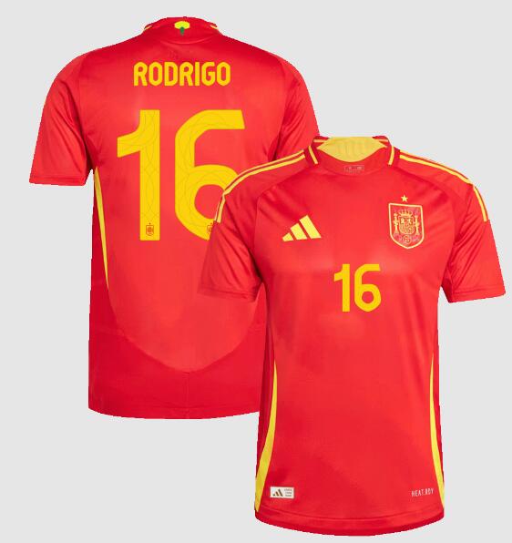 (image for) RODRIGO #16 Spain Home Jersey Player Version Euro 2024